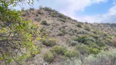 İsrail 'deki Akıntı ve gölet Meshushim yakınlarındaki dağlık bölgenin güzel manzarası. Golan' da güzel bir yer. Yüksek kalite 4k görüntü