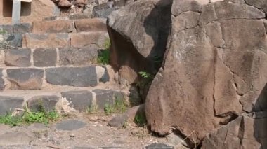 Belvoir Kalesi Kochav HaYarden Yıldızı, İsrail 'in kuzeyinde, Celile Denizi' nin 20 kilometre güneyindeki bir tepede bulunan Haçlı Kalesi. Yüksek kalite 4k görüntü