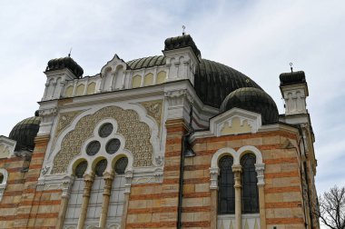 SOFYA, BULGARIA - 13 Nisan 2023: Sofya Sinagogu Sofya 'da inşa edildi. Yüksek kalite fotoğraf
