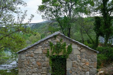 Bosna-Hersek 'teki Kravica şelalesinin manzarası çok güzel. Yüksek kalite fotoğraf