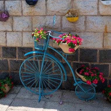 Kfar Kama, İsrail - 26 Ağustos 2023. Çerçeve köyü. Mimarlık ve günlük yaşam. Yüksek kalite fotoğraf