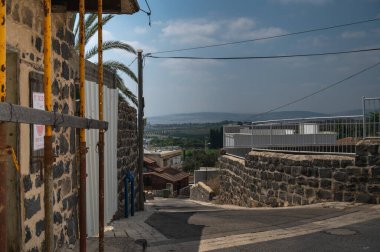 Kfar Kama, Israel - Aug 26, 2023. Circassian village. Architecture and everyday life. High quality photo clipart