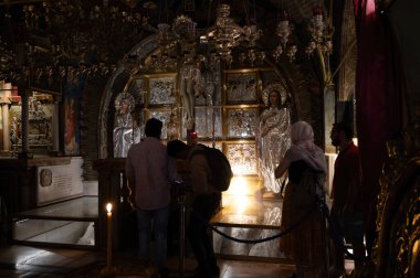 Kudüs, İsrail - 1 Eylül 2023. Kutsal Mezar Kilisesi. Yüksek kalite fotoğraf