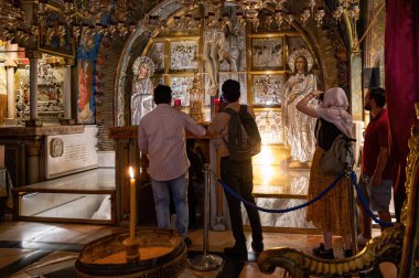 Kudüs, İsrail - 1 Eylül 2023. Kutsal Mezar Kilisesi. Yüksek kalite fotoğraf