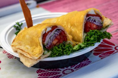 Budapeşte, Macaristan - 24 Ekim 2024: Merkezi Pazar Salonu. Yüksek kalite fotoğraf