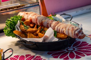 Budapeşte, Macaristan - 24 Ekim 2024: Merkezi Pazar Salonu. Yüksek kalite fotoğraf