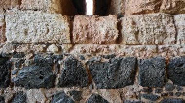 Belvoir Kalesi Kochav HaYarden Yıldızı, İsrail 'in kuzeyinde, Celile Denizi' nin 20 kilometre güneyindeki bir tepede bulunan Haçlı Kalesi. Yüksek kalite 4k görüntü