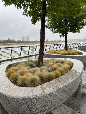 Belgrad, Sırbistan - 15 Eylül 2024: Belgrad Rıhtımı 'ndaki binalar Sırbistan' ın Belgrad kentinde yeni bir sayfa açıyor. Yüksek kalite fotoğraf