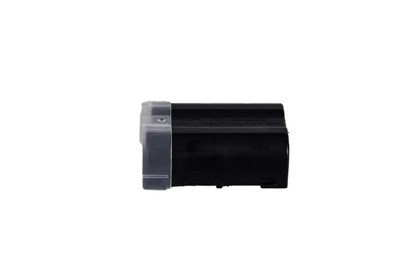 Nikon Z kamera bataryası şeffaf arka planda. Yüksek kalite fotoğraf