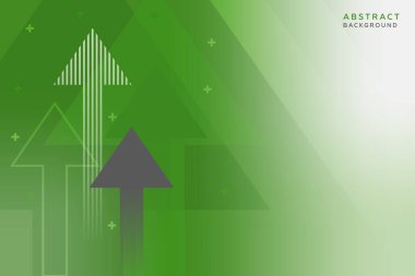 İş oku, başarı ve fikir için yöneliktir. Soyut arkaplan pankartı şablonunu okla.