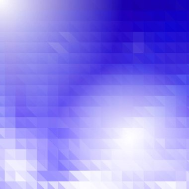 Mavi üçgen şekillerden oluşan soyut arkaplan