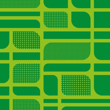 Eco Background Vector. Abstract green background of crossed lines and halftone dots, design element. Various shapes and forms in a pastel color palette.