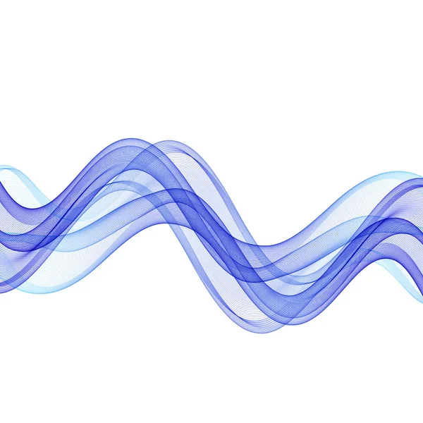 矢量蓝色抽象波设计元素 — 图库矢量图片