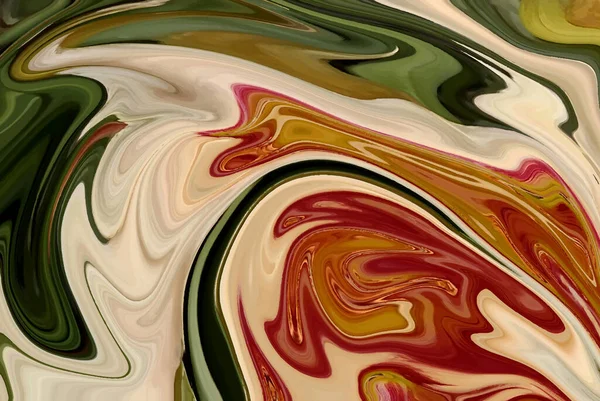 Жидкий Мрамор Шарики Зеленом Цвете Белом Фоне Абстрактный Фон Цветных — стоковый вектор
