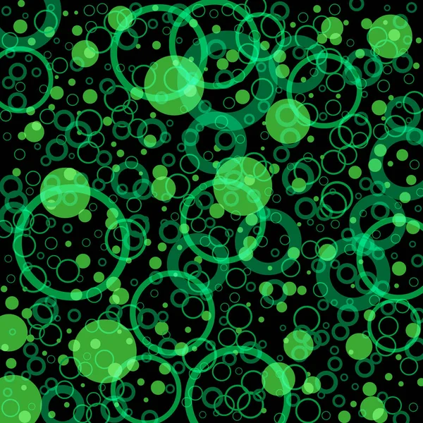 Prázdné Abstraktní Konfety Věnec Šablony Pozadí Rozptýlenými Kruhy Zelené Kruhy — Stockový vektor