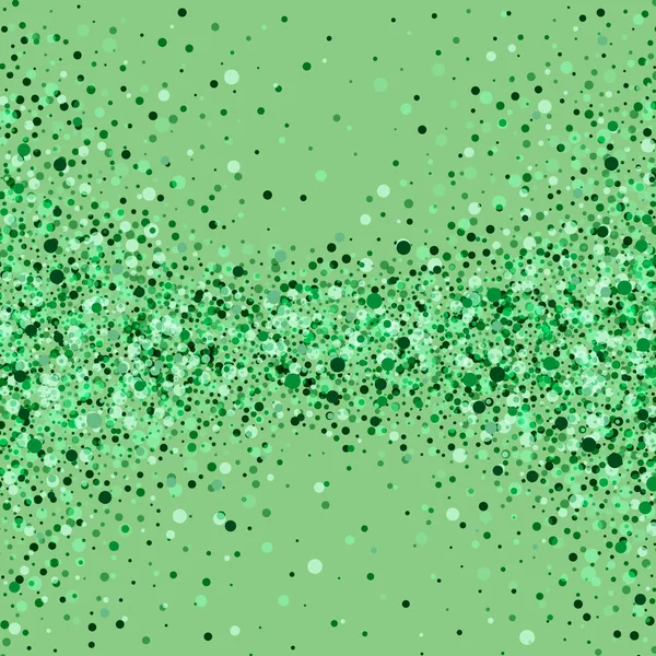 緑のベクトルドット 緑の背景のコンフェッティ デザイン要素 ミントグリーンの水玉模様 ベクトルイラスト — ストックベクタ