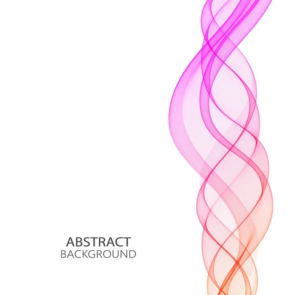 stock vector pastel orange purple curve abstract background, line wave layer backdrop, simple technology template, vector illustration