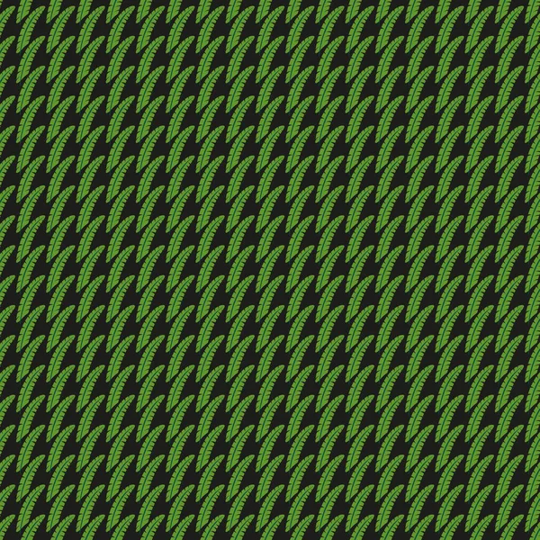 パームは装飾的なシームレスパターンを残します アブストラクト背景緑装飾ヤシの葉 ハーフトーン — ストックベクタ