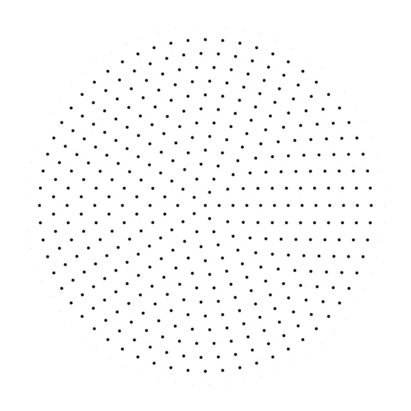 Cercles Pointillés Abstraits Pois Forme Circulaire Effet Demi Teinte Vecteur — Image vectorielle