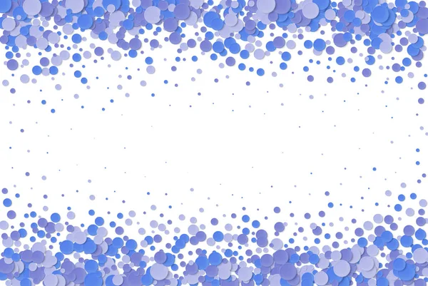 抽象カオスドット背景 白い背景にライトブルーのドットからベクトルグラフィックデザイン 白い背景に影が散らばっている青い円 パンフレットテンプレート — ストックベクタ