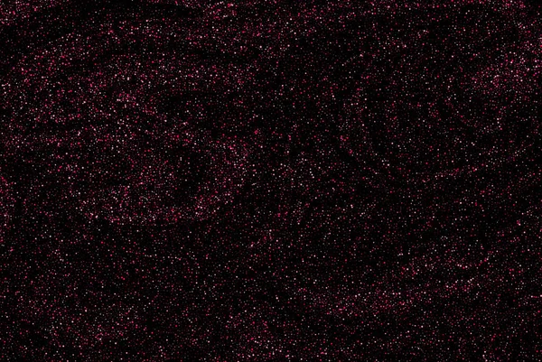 Частинки Рожевого Пилу Чорному Тлі Святковий Плакат Елемент Дизайну — стоковий вектор