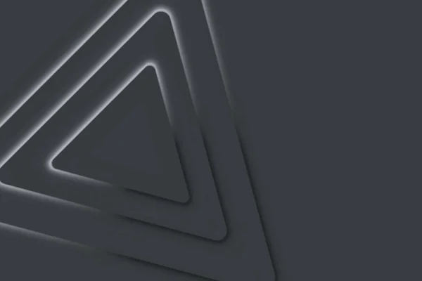 Fond Tech Noir Avec Forme Triangle Fond Géométrique Triangle Vectoriel — Image vectorielle