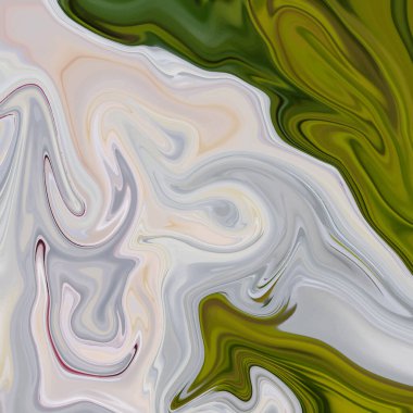 Renkli soyut arkaplan, sıvı akrilik gri-yeşil arka plan