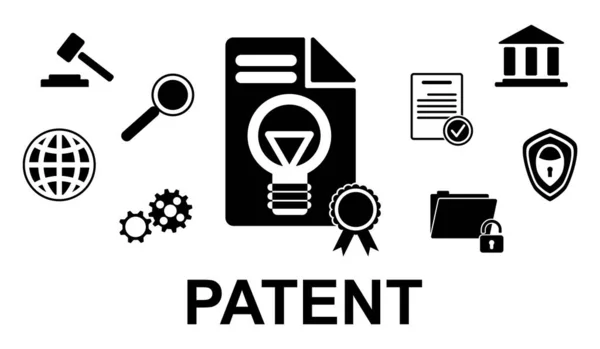 Ilustração Conceito Patente — Fotografia de Stock