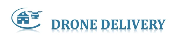 Ilustración Concepto Entrega Drones — Foto de Stock