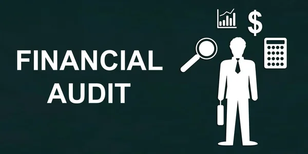 Illustration Concept Audit Financier — Photo