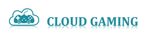 Illustration Eines Cloud Gaming Konzepts — Stockfoto