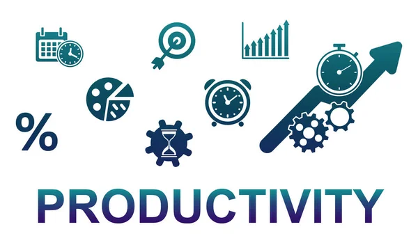 Ilustración Concepto Productividad — Foto de Stock