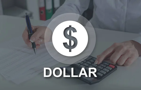 Dollar Konceptet Illustreras Bild Bakgrunden — Stockfoto