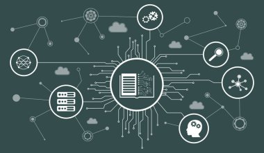 Bağlı simgelerle makine öğrenme kavramı