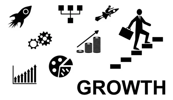 Illustration Eines Wachstumskonzepts — Stockfoto