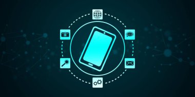 Bir mobil uygulama gösterimi konsepti