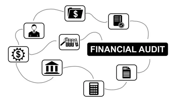 Иллюстрация Концепции Финансового Аудита — стоковое фото