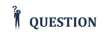 Bir soru kavram gösteren resim