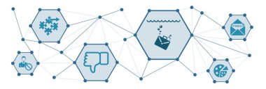 Bağlı simgelerle iş kaybı kavramı