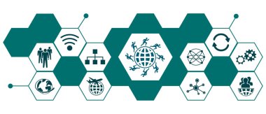 Bağlı simgelerle küreselleşme kavramı