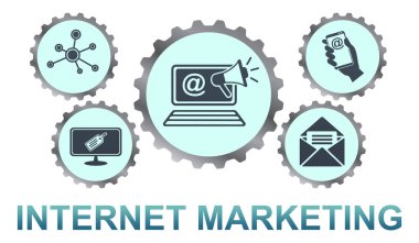 İnternet pazarlama konseptinin gösterimi