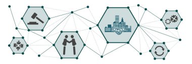 Bağlı simgelere sahip m & a kavramı