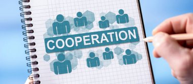 Not defterine el çizimi işbirliği kavramı