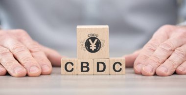 Cbdc sembollü tahta bloklar