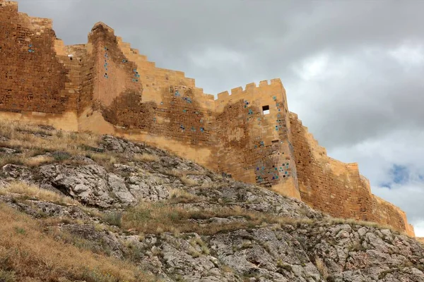 Muurruïnes Van Bayburt Castle Het Kasteel Werd Tijdens Byzantijnse Periode — Stockfoto
