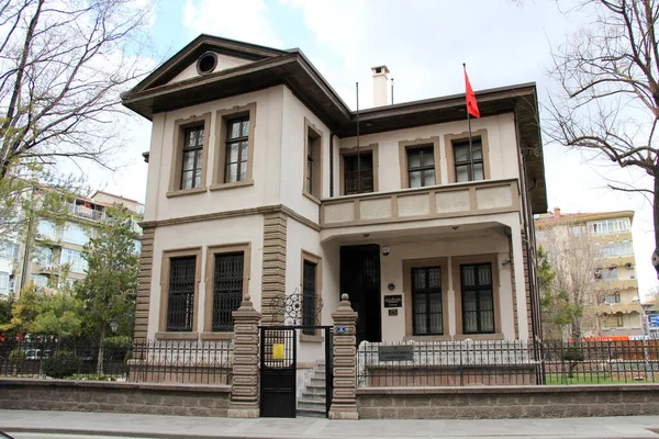 Konya Ataturk House Museum Bygningen Blev Bygget 1912 Huset Blev - Stock-foto