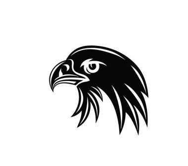 Eagle Face Silhouette Logo,art vector design 