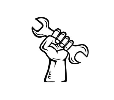 Power Hand Simgesi, sanat vektörü tasarımı