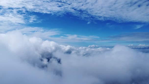 Zeitraffer Einer Wunderschönen Himmelslandschaft Mit Wolken Morgen Luftaufnahme Von Wolken — Stockvideo