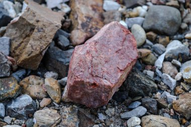 River stones or pebbles background. Natural background